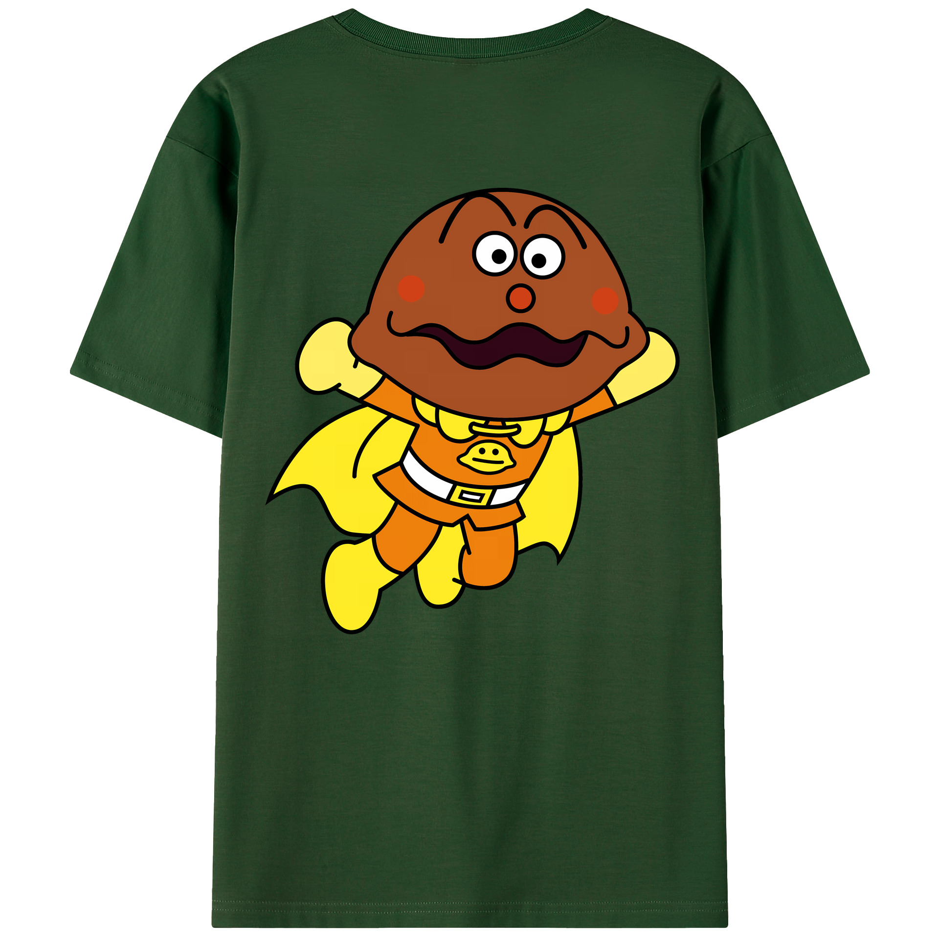 （画像用） アンパンマン Anpanman 綿100％半袖Tシャツ（背面プリント）